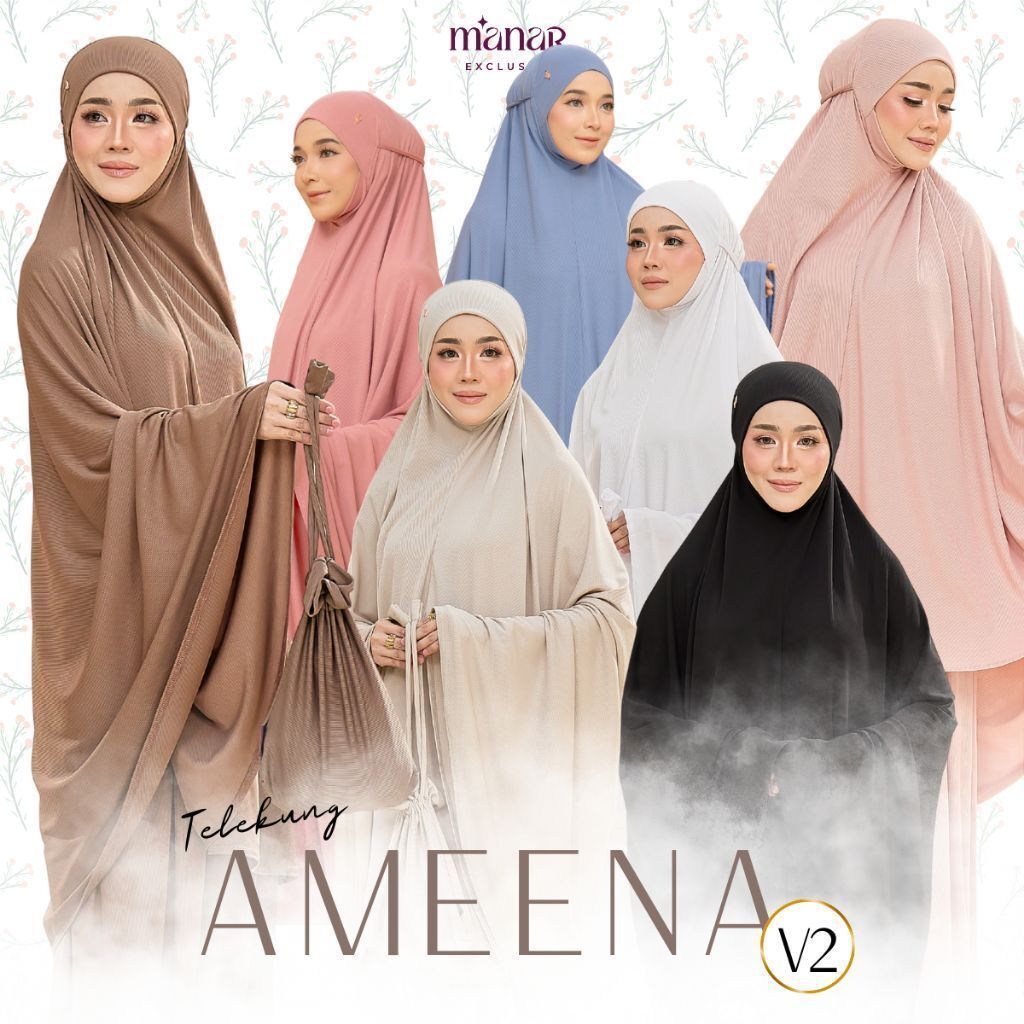 TELEKUNG AMEENA - Telekung Pleated Premium | Telekung Solat Sejuk ...