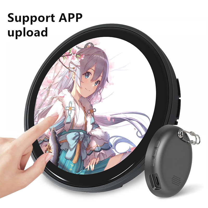 Electronic Anime Pin with HD Touchscreen - Digital Photo Pixel Display ...