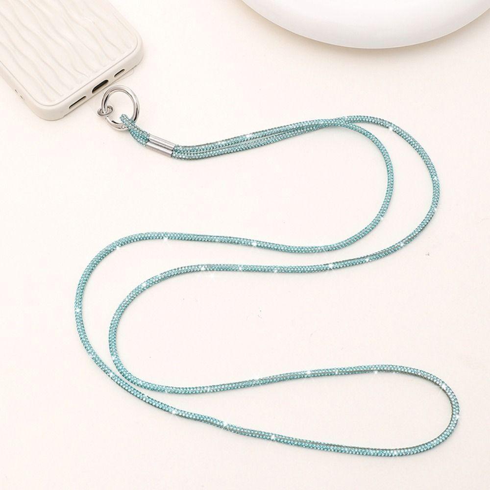 AOPHEKM Phone Anti-lost Rope, Bling Bling Bright Rhinestone Phone ...