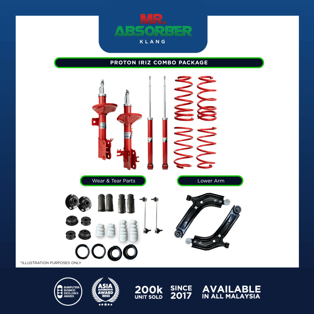 Proton Iriz Combo Proexpert Absorber Spring Sport Lower Arm | Shopee ...