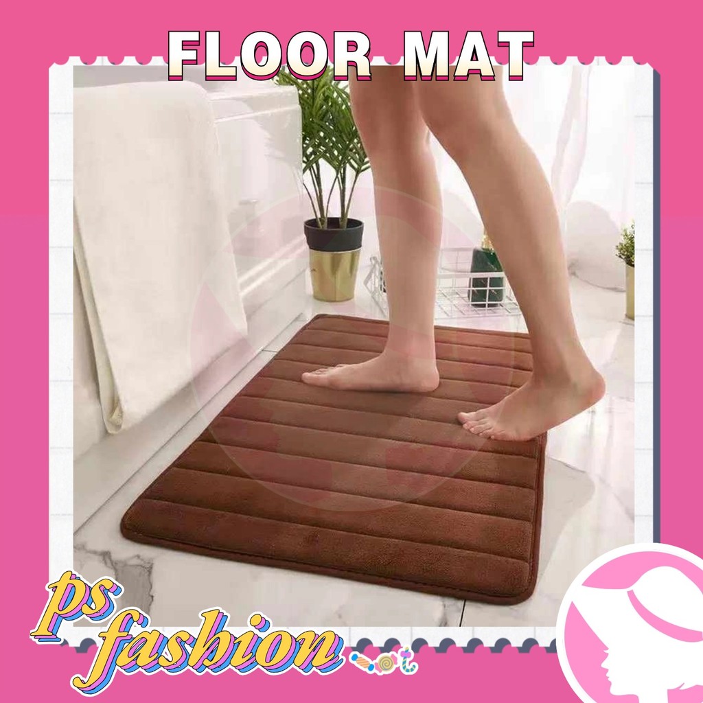 Bath Floor Mats Carpets 40*60cm Water Absorption Rug Shaggy Memory Foam ...