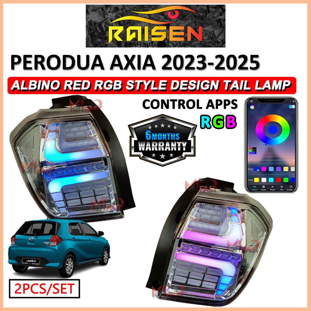 Perodua Axia 2023 - 2025 AMG A45 Albino Design Dynamic Tail Lamp With ...