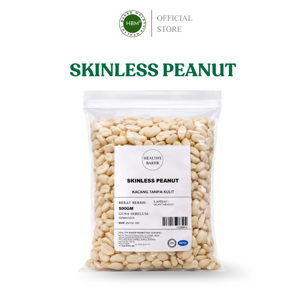 Skinless Peanut 1kg, 500g / Halal / Kacang Tanah Tanpa Kulit / Shan ...