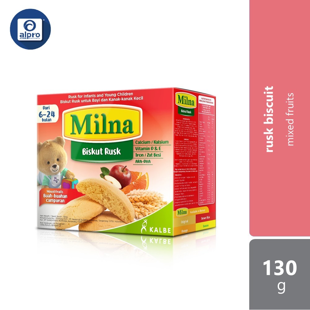 Milna BB Rusk 130g (Mixed Fruits/ Original/ Banana) | Shopee Malaysia