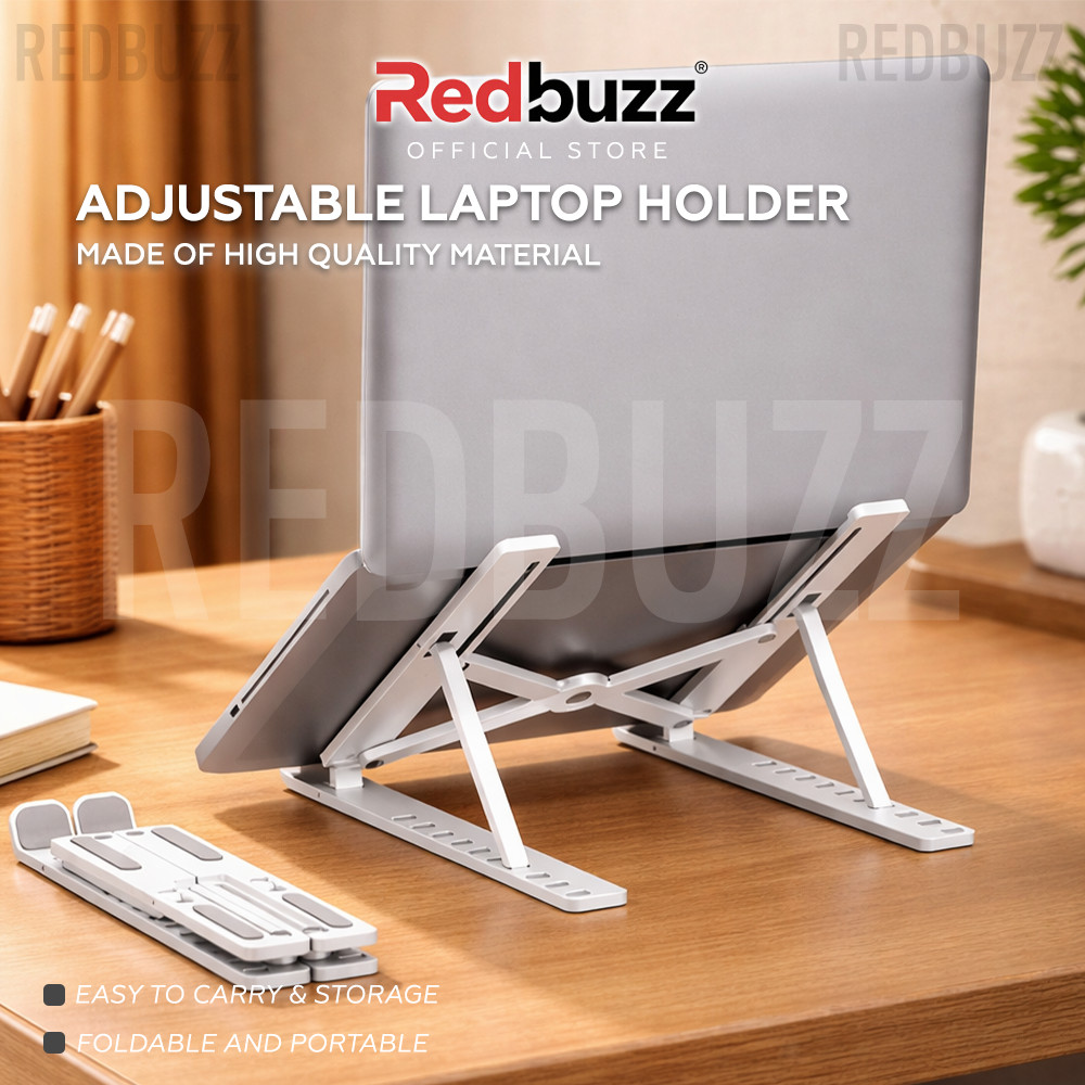 REDBUZZ Laptop Stand Support Heat Dissipate Ergonomic Foldable Multi ...