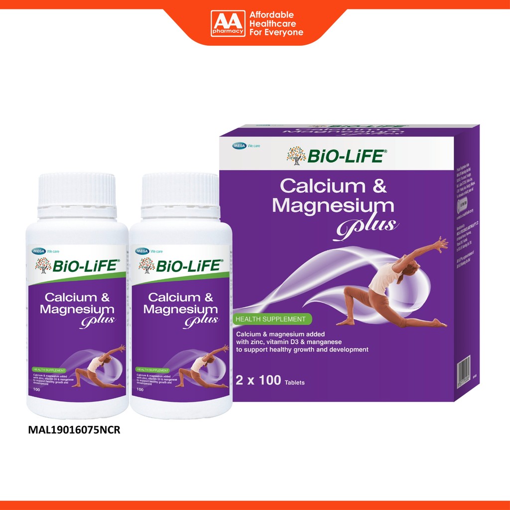 Bio-Life Calcium and Magnesium Plus Tablet 2x100's [Twinpack] | Shopee ...