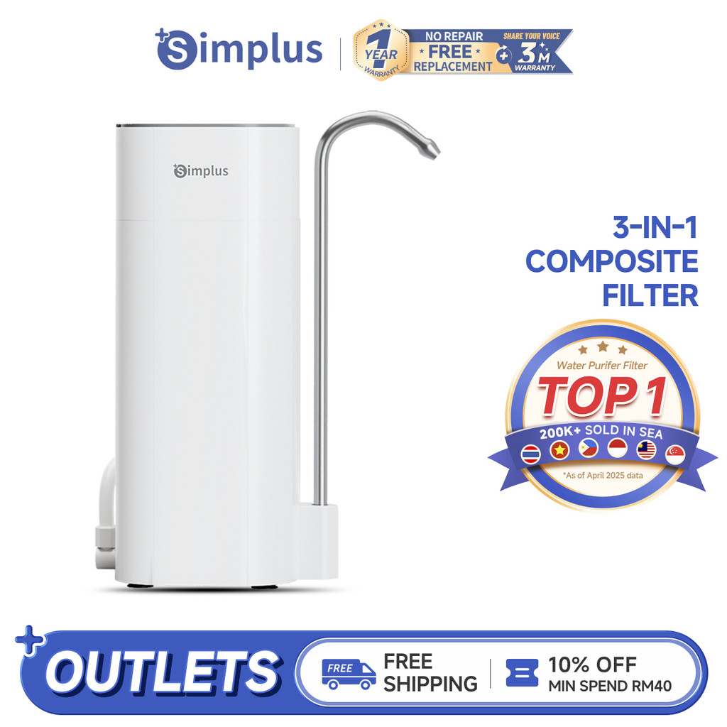 Simplus Tap Water Purifier | 3-IN-1 Composite Filter | 1.2L/Min Large ...
