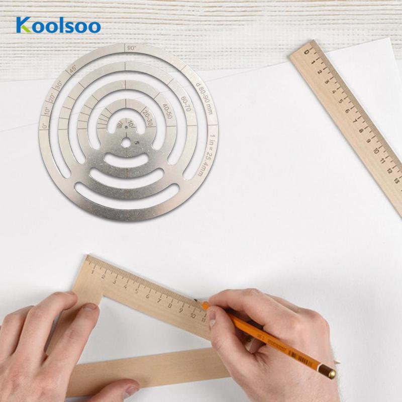[Koolsoo] Round Ruler Measuring Template Positioning Cutting Template ...