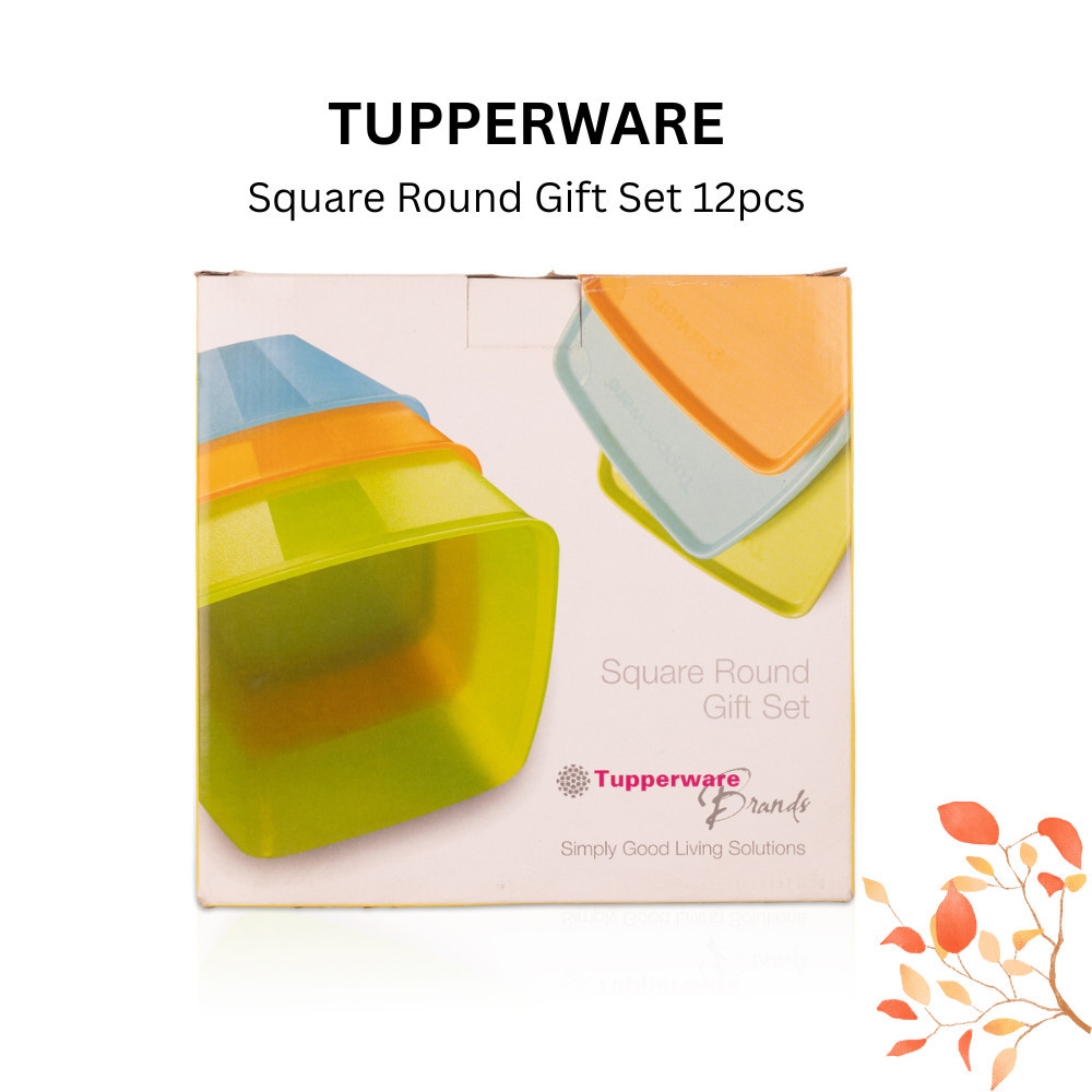 Tupperware Square Round Gift Set 12pcs | Shopee Malaysia