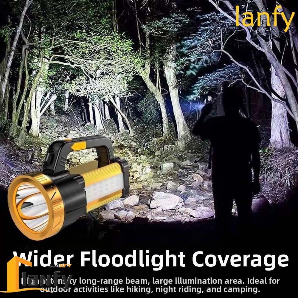 waterproof searchlight Outdoor Rechargeable LED Torch Flashlight ...