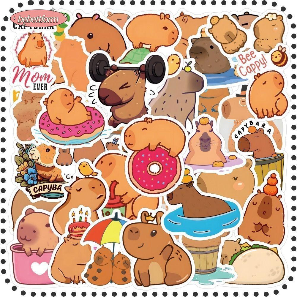 LIKE Vinyl Capybara Scrapbook Sticker, Capybara PVC Capybara Stickers ...