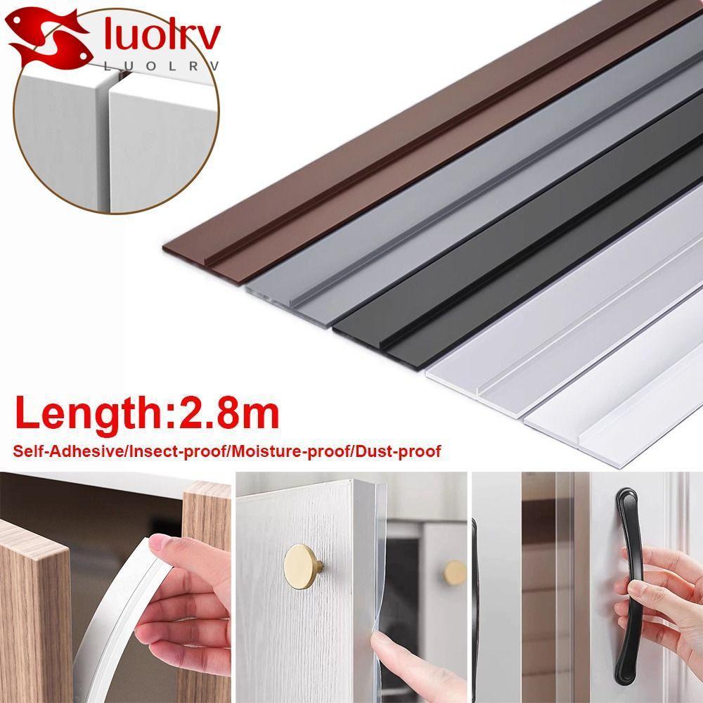 LUOLRV Cabinet Door Dust Strips, TPE Self-Adhesive Seal Strip, 2.8M ...