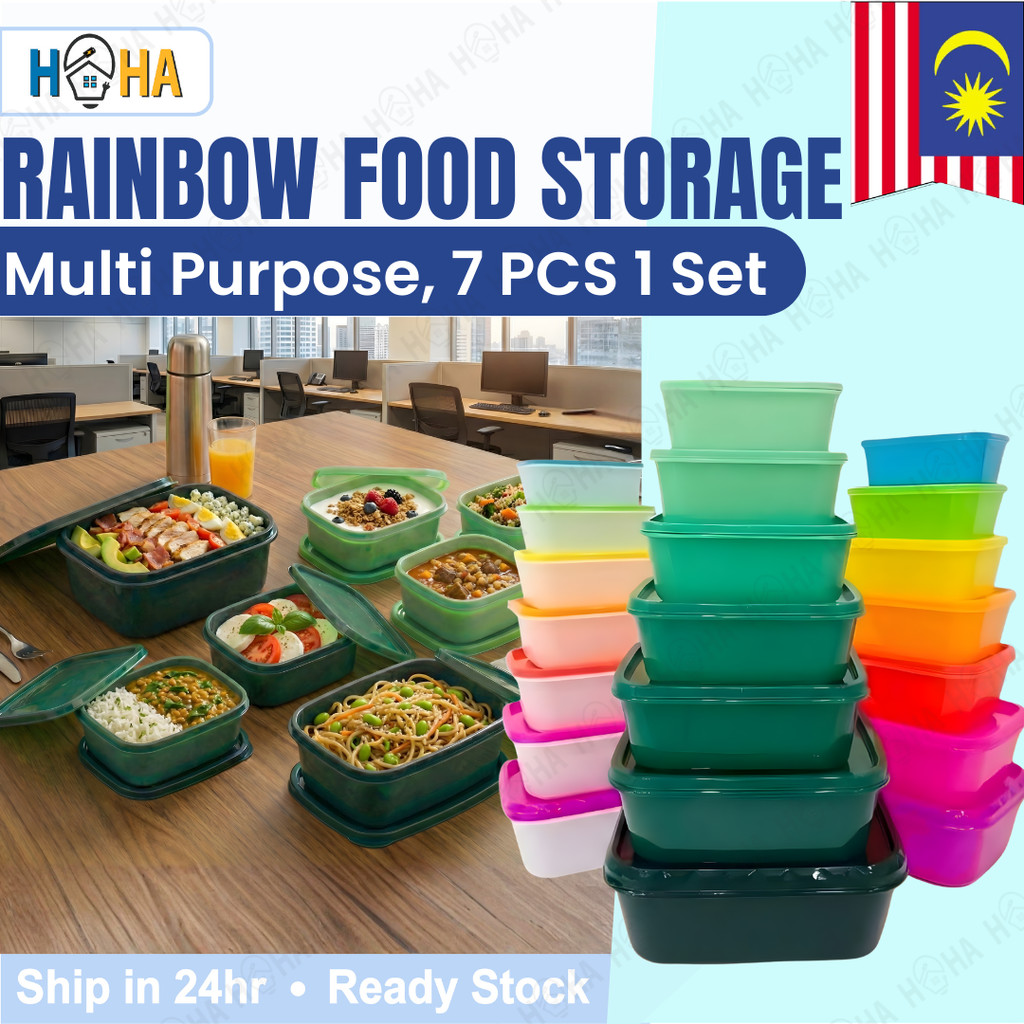 Attractive Colors 7 in 1 Food Multi Purpose Container Set With Lid ...