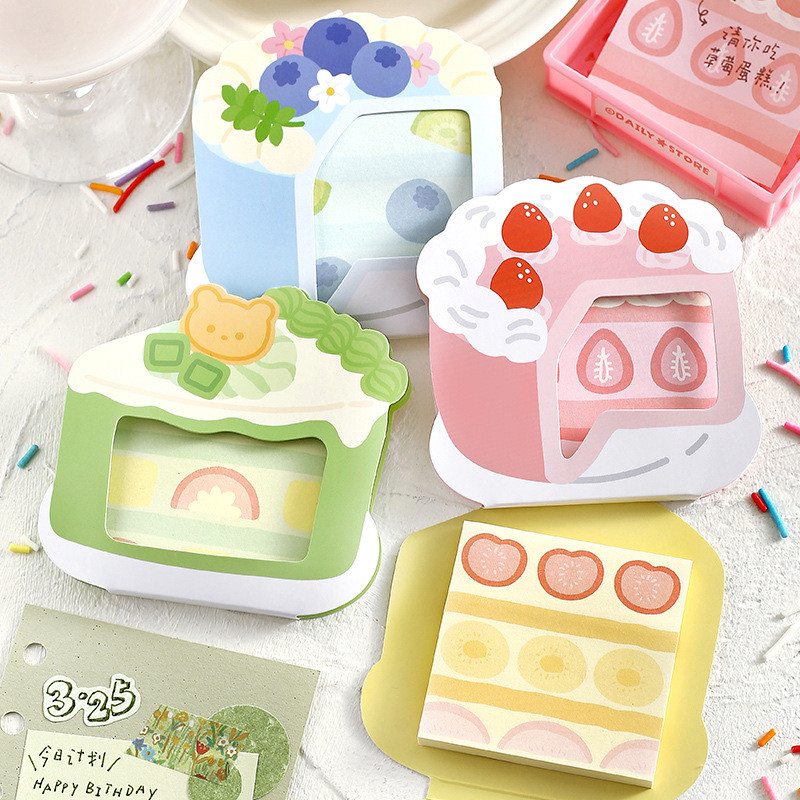 Cdaily|60pcs/Package Cake Layer Sticky Notes Cute Creative Handbook diy ...