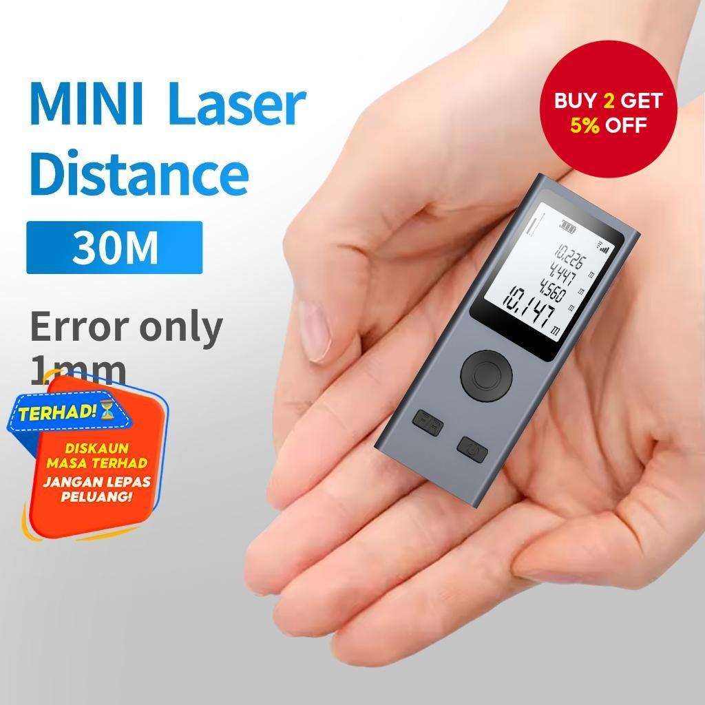 Mini Smart Laser Distance Meter - 30M/50M Infrared Rangefinder, USB ...