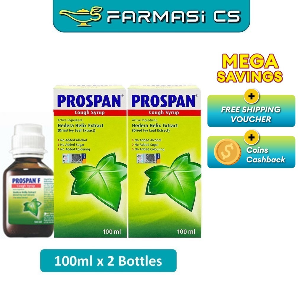 Prospan Cough Syrup 100ml x 2 Bottles (TWIN) EXP:04/2028 [ Farmasi CS ...
