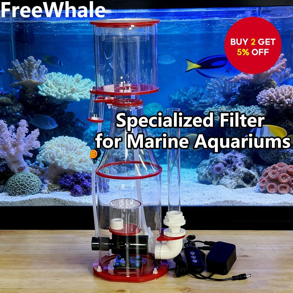 View of Marine Protein Skimmer Aquarium Filter Pump Efficient Quiet Home Farm ...
