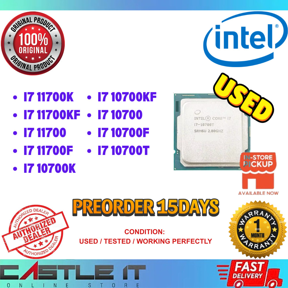 Pre-Order Intel Core i7 10700K 11700K 10700 11700 KF LGA1200 10th 11th ...
