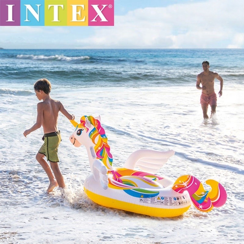 Intex Unicorn Ride-On Inflatable Pool Float SKU: 57561EP | Shopee Malaysia