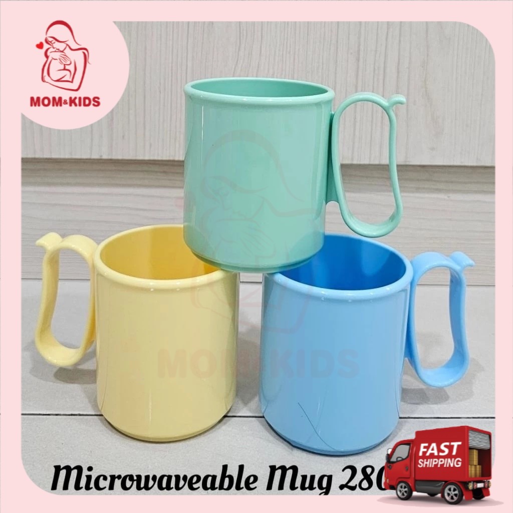 Tupperware 280ml Mug for Decoration 3 pcs Biji Blue Biru Yellow Cyan ...