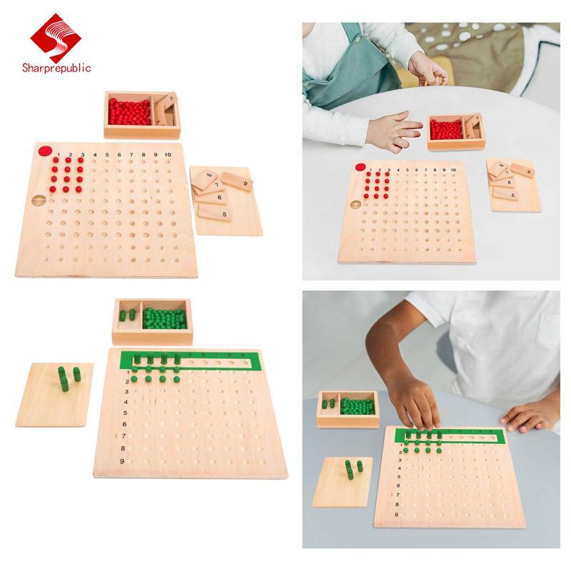 Sharprepublic Mathematics Teaching Aids Table Board Game Homeschool ...