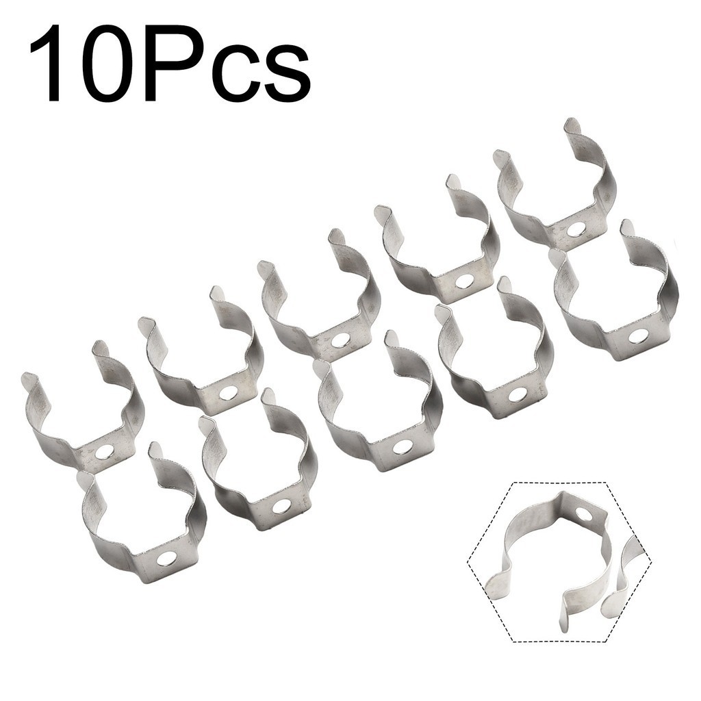 Tool Holder 6-28mm Manganese Steel OPEN TYPE SPRING TERRY CLIPS Silver ...