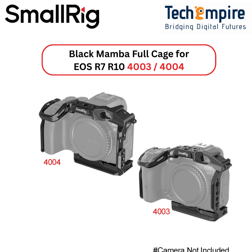 SmallRig Black Mamba Full Cage for EOS R7 R10 Camera Cage for Canon EOS ...