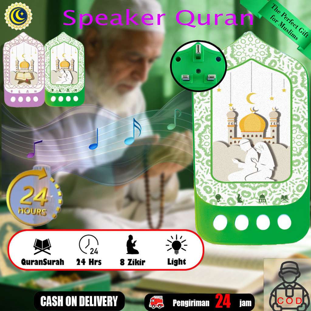 Zk90promax Quran Player Reading Quran Audio Speaker Sleeping Lamp 24 ...