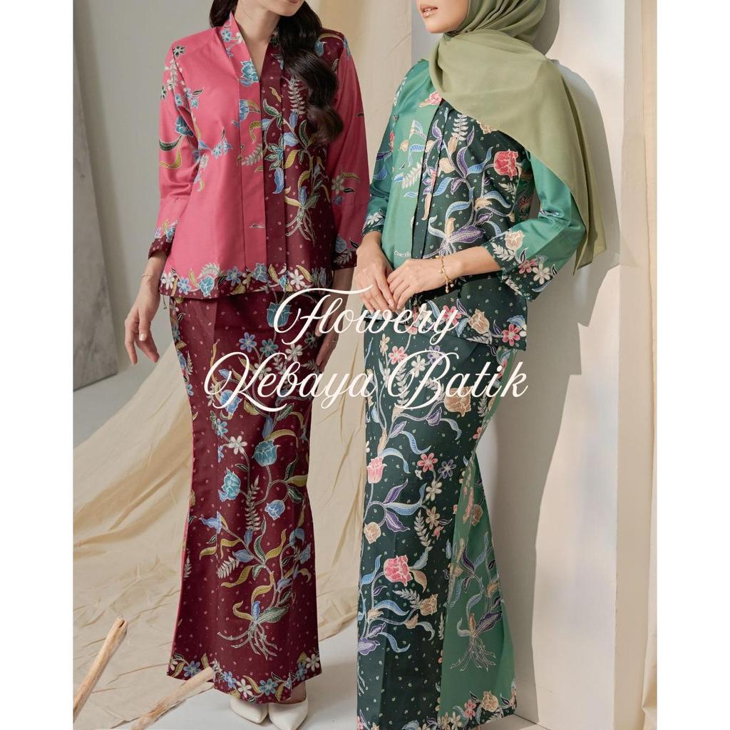 BLOOM KEBAYA BATIK TIMELESS RAYA 2026 | Shopee Malaysia