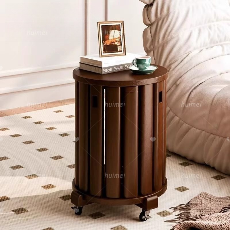 Stackable Solid Wood Stool - 4-in-1 Nesting Side Table for Living Room ...