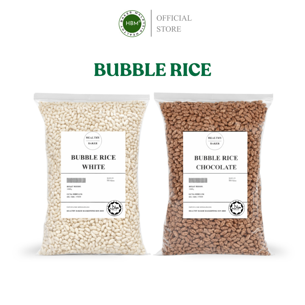 (Cereal) Crispy Bubble Rice White/ Bubble Rice Cocoa Chocolate (ready ...