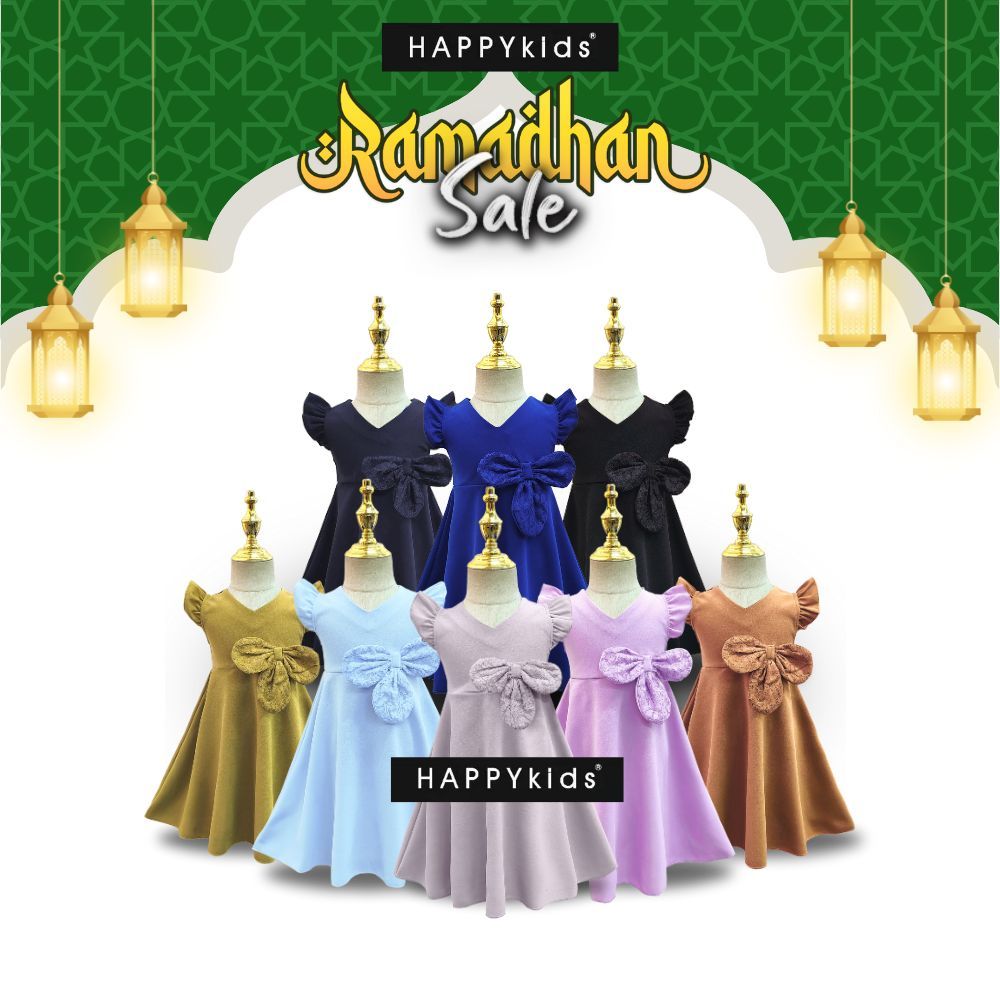 Clearance Promo Baju Raya 2026 by HAPPYkids Baju Raya Dress Bella Budak ...