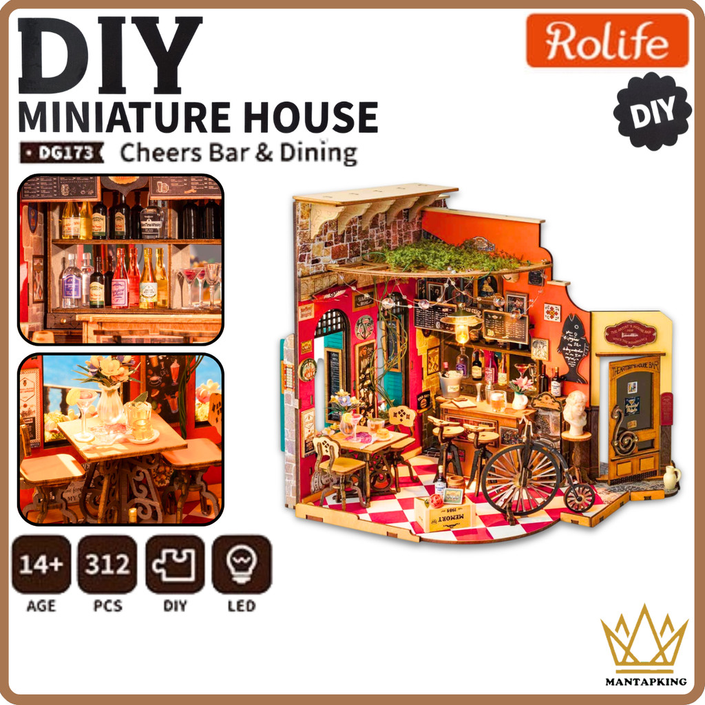 [Perfect Gift] Robotime Rolife 3D DIY Miniature House Kit Decoration ...