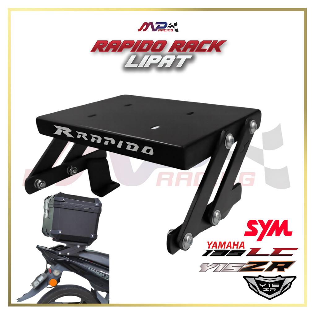 Rapido Rack Lipat Y15,LC V2-V7,LCV8,Lcfi,Y16,Sym V3i | Shopee Malaysia