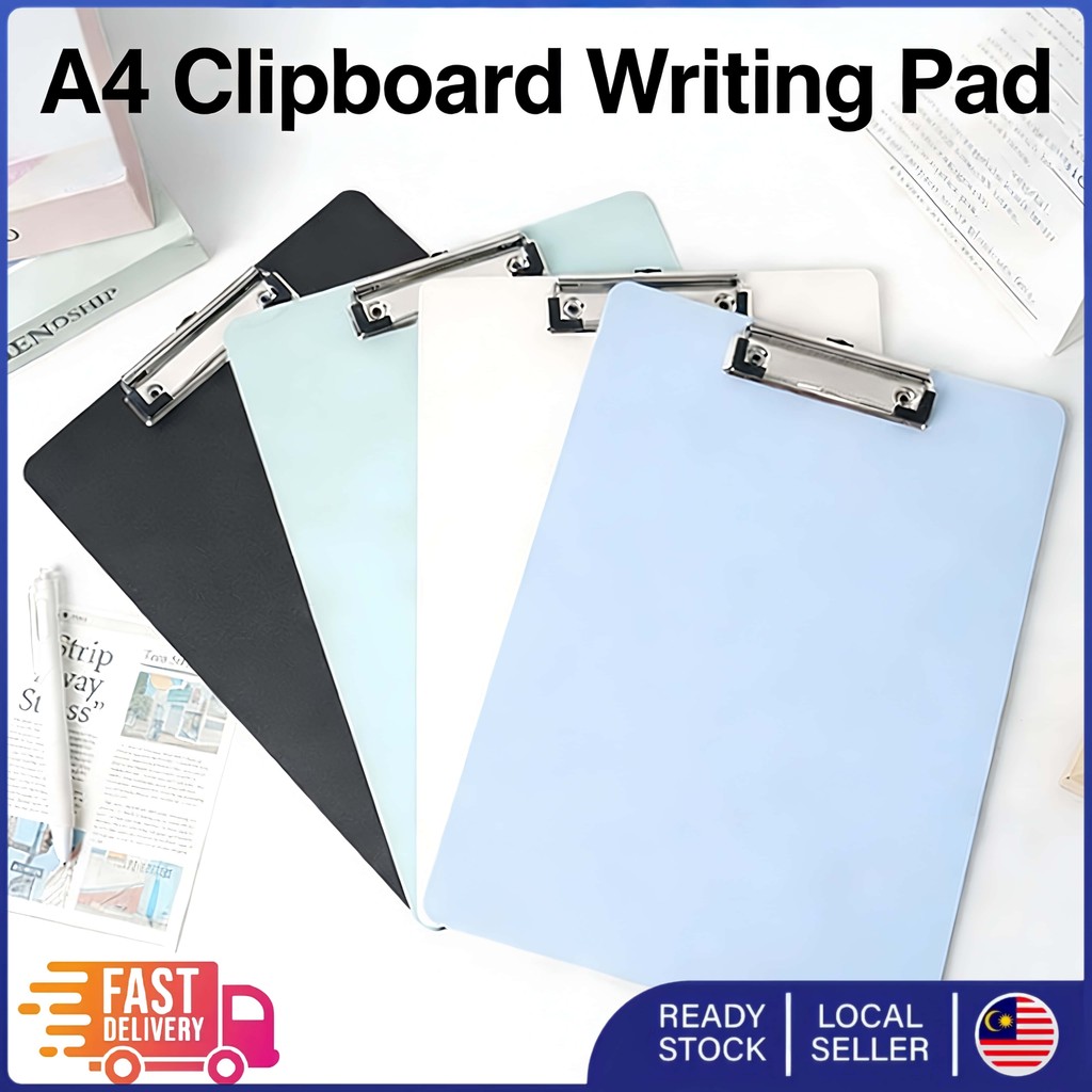 A4 Clip Board Student Writing Pad Hard Board Clip Pad Folder Office ...