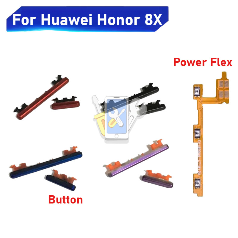 For Huawei Honor 8X Power on / off Switch Button Side Volume Up Down ...
