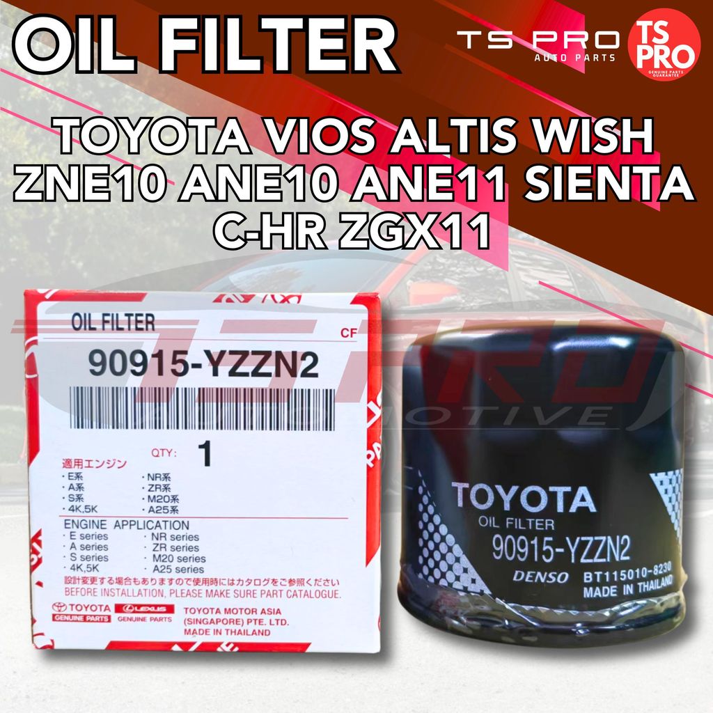 Toyota Genuine 90915-YZZN2 TA001 YZZE1 Oil Filter Toyota Vios