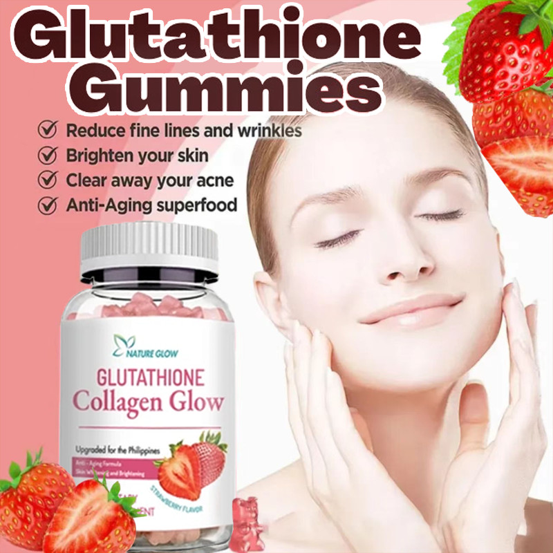 Glutathione Collagen Glow Gummies Dengan Kolagen Vitamin C/E Dan Biotin Anti-Aging, Skin Beauty Pemutihan 谷胱甘肽胶原蛋白亮肤软糖| Shopee Malaysia