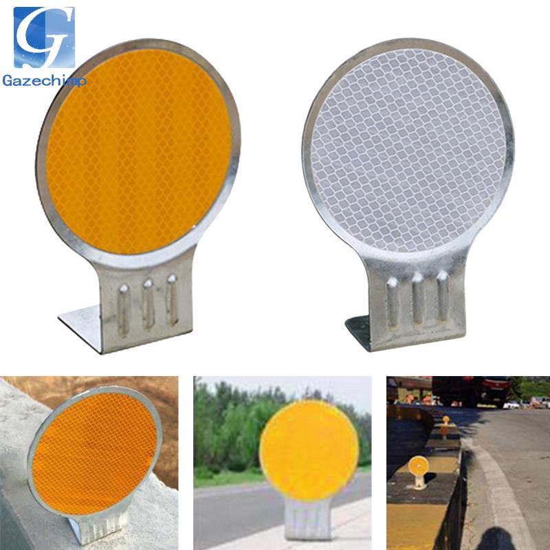Gazechimp Driveway Marker Double Reflector Round Reflective Sign Road ...