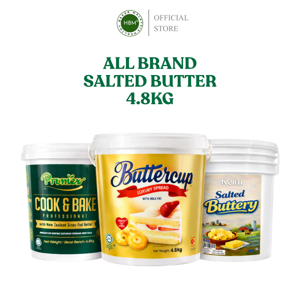 Buttercup 4.8kg / Halal / Keim Salted Butter 5kg/ Promex Cook and Bake ...