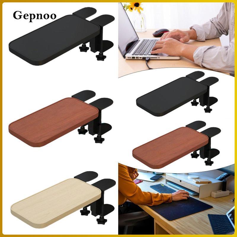 [Gepnoo] Desktop Elbow Mount Table Extension Board 90 Foldable Rounded ...