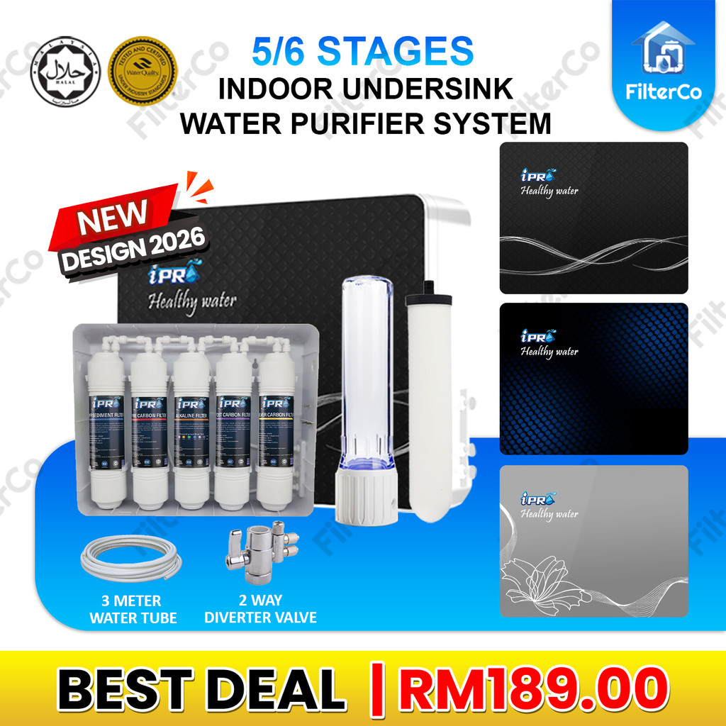 IPRO 5 / 6 Stages Alkaline Water System Indoor Water Filter with CTC ...