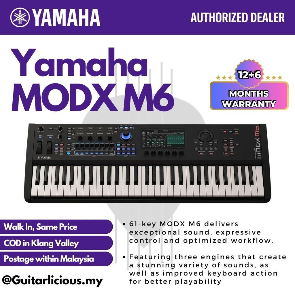 Yamaha MODX M6 61-key Performance Synthesizer ( MODX M6 / M6 / MOD-M6 ...