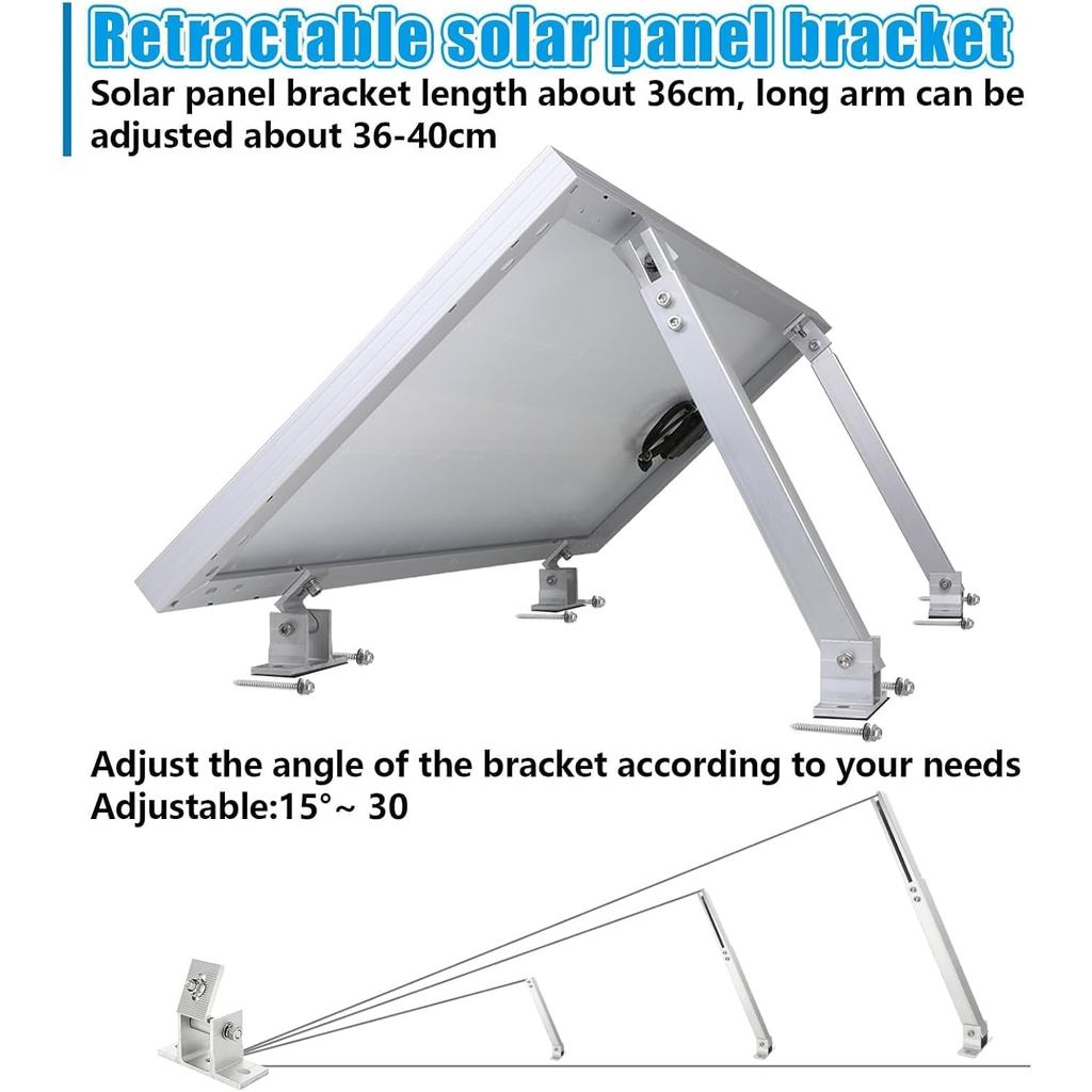 Adjustable Solar Panel Tilt Mount Brackets Aluminum Alloy Solar Panel ...