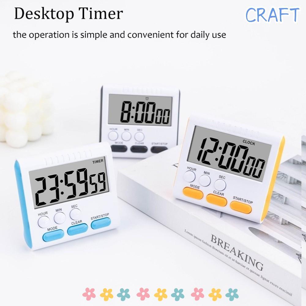 CRAFTML Kitchen Timer, Magnetic Hangable LCD Digital Timer, Large ...