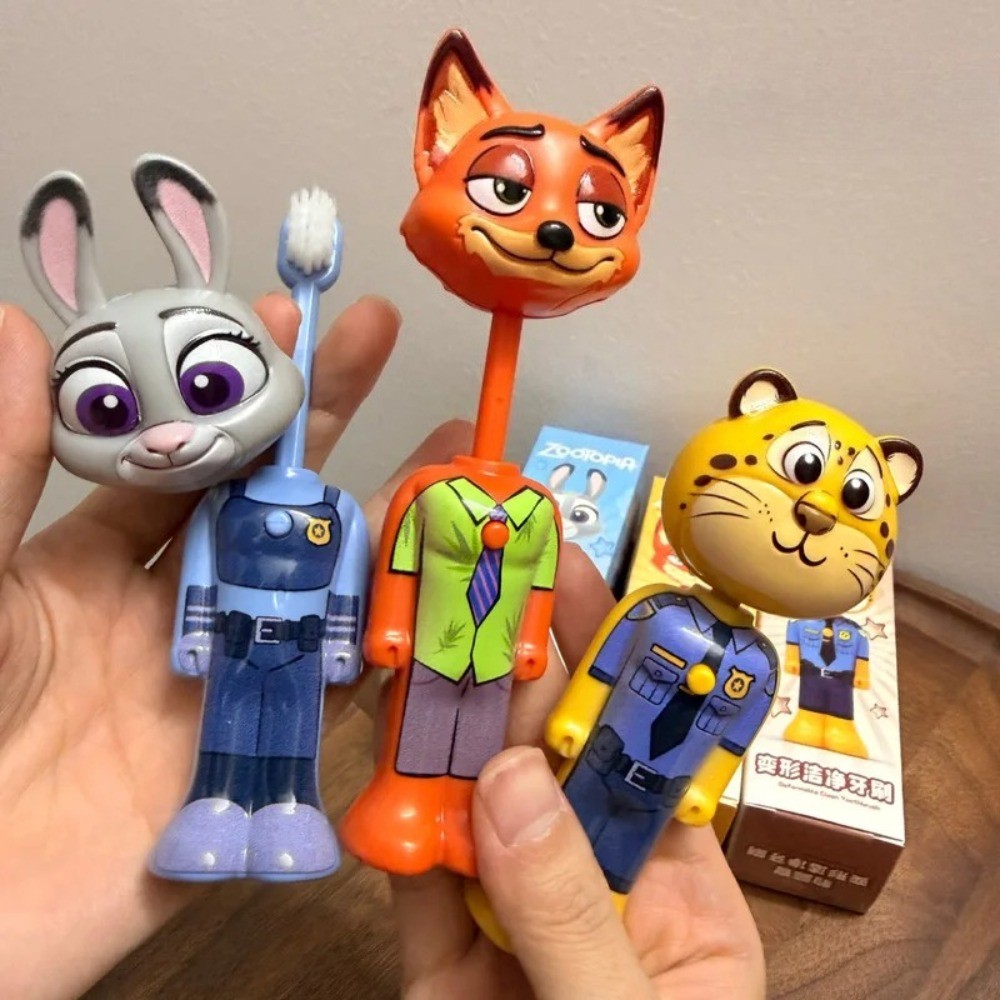 New Zootopia Internet Celebrity Retractable Toothbrush Nick Judy ...