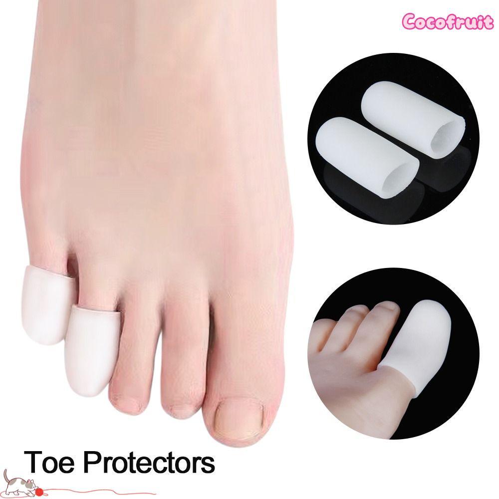 COCOFRUIT Toe Protectors, Gel Caps White Toe Covers, Portable Hammer ...