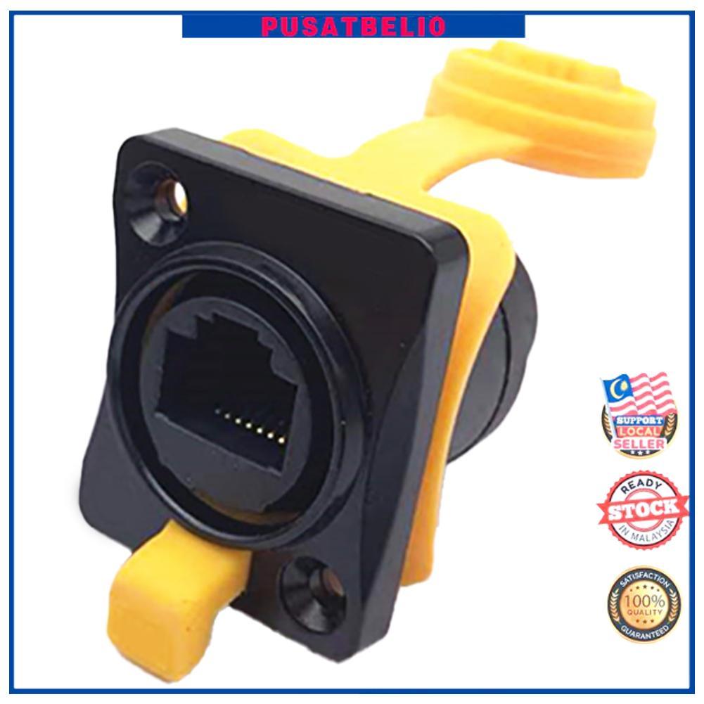 RJ45 Female Connector Waterproof Smooth Data Transmission Copper ...