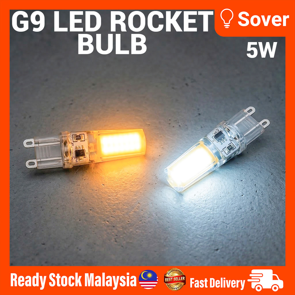 SOVER G9 LED ROCKET BULB Warm White 3000K OR Day Light 6000K 220V 5W ...