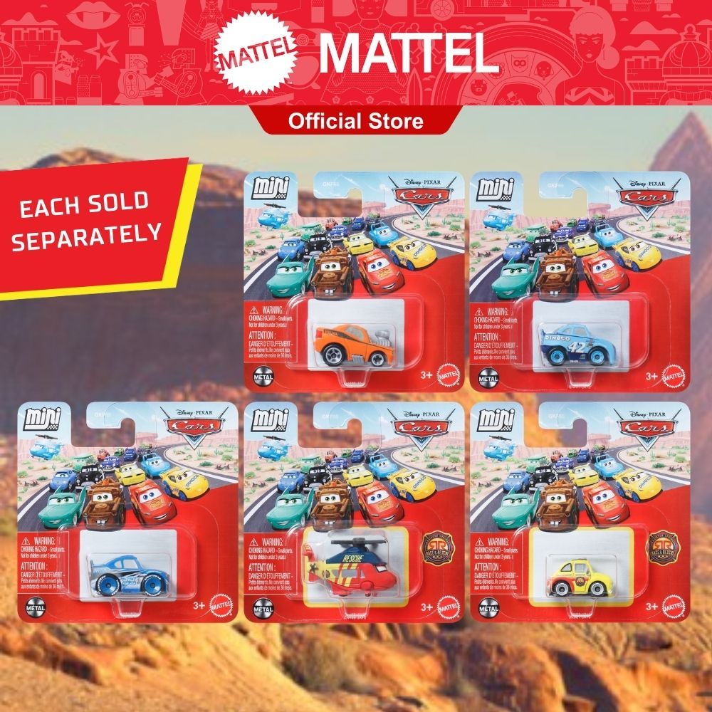 Mattel Disney Pixar Cars Metal Mini Racers Die-cast for Boys and Kids ...